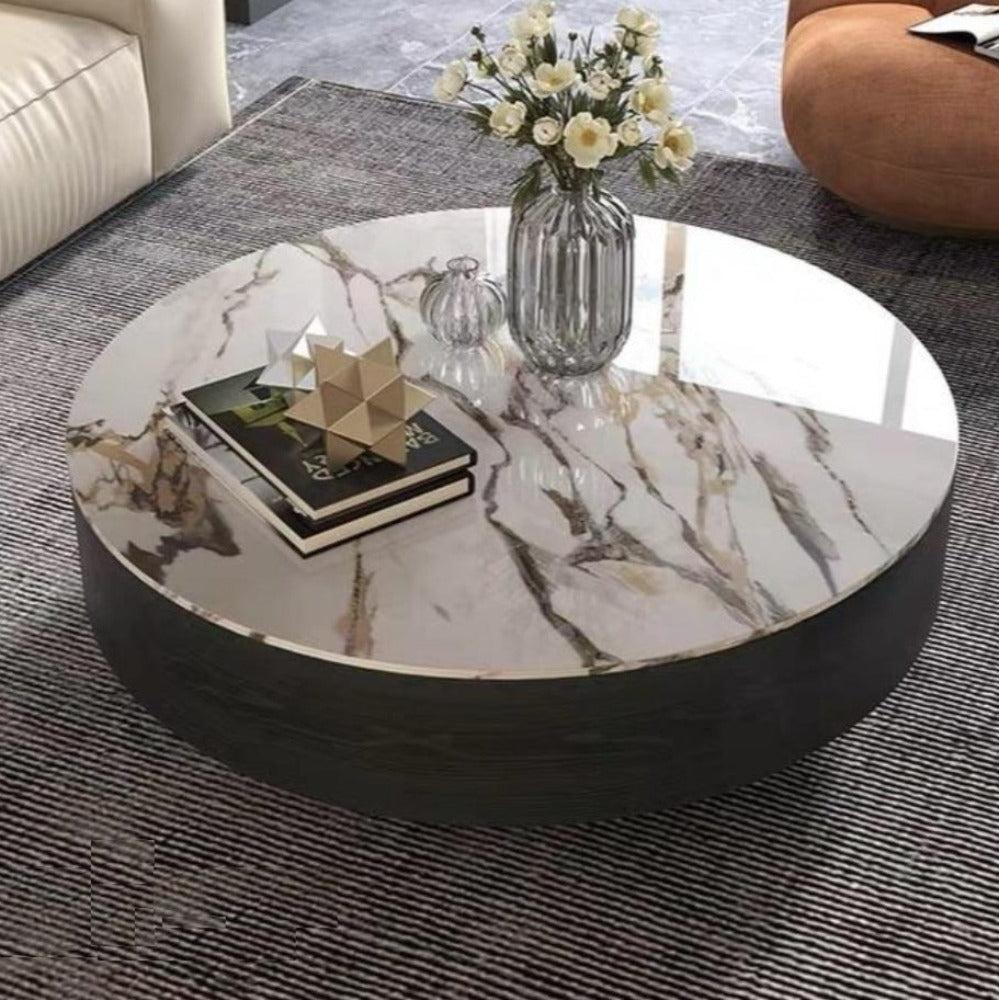 Lixra Luxurious Interior Marble Round Coffee Table