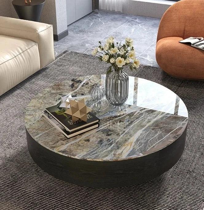 Lixra Luxurious Interior Marble Round Coffee Table