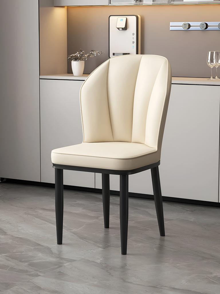 Lixra Luxurious Leather Upholstered Dining Chairs