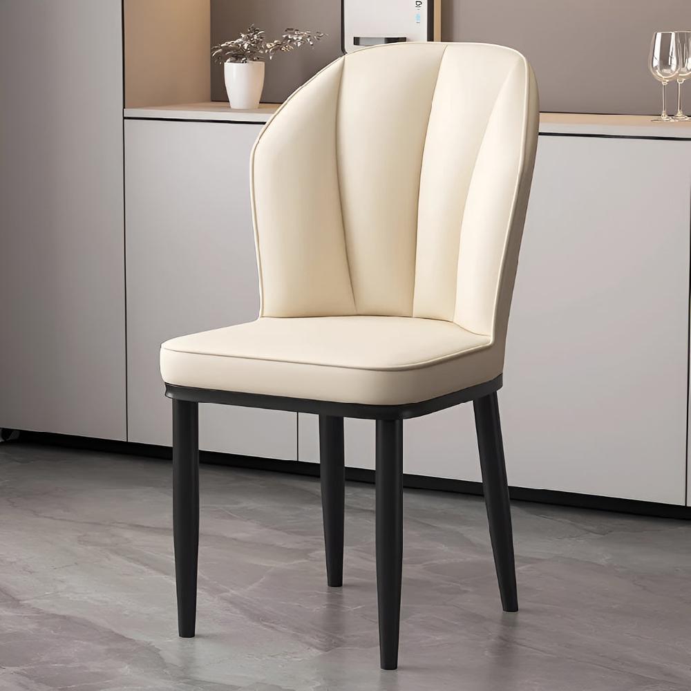Lixra Luxurious Leather Upholstered Dining Chairs