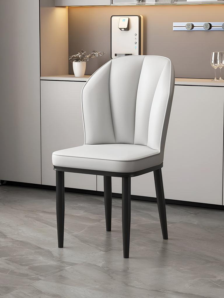 Lixra Luxurious Leather Upholstered Dining Chairs