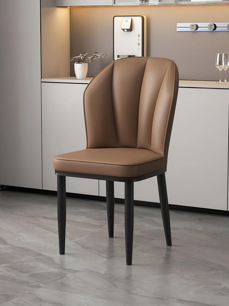 lixra Luxurious Leather Upholstered Dining Chairs