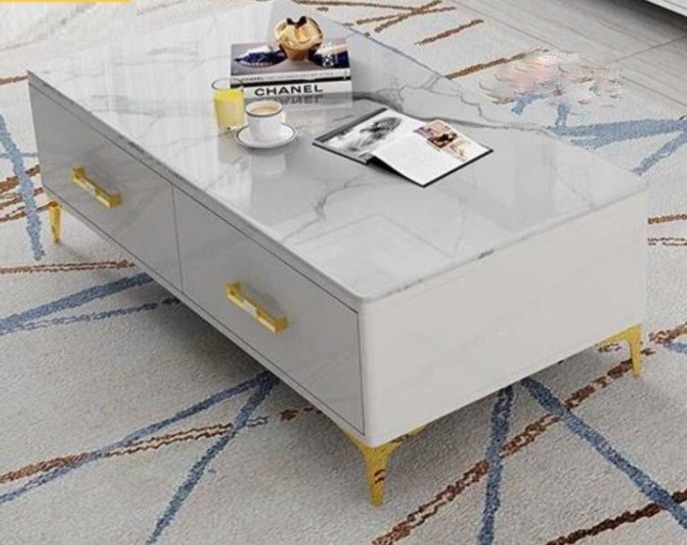 Lixra Luxurious Marble Top Coffee Table