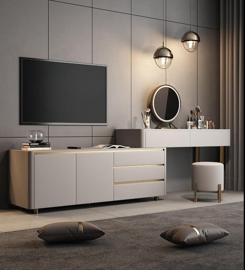 Lixra Luxurious Mirror Dresser Makeup Table