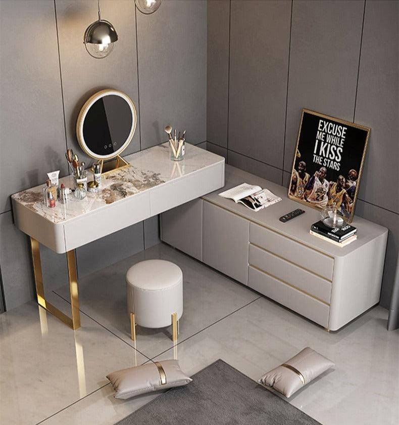 Lixra Luxurious Mirror Dresser Makeup Table