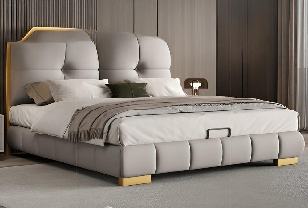 Lixra Luxurious Modern Leather Bed