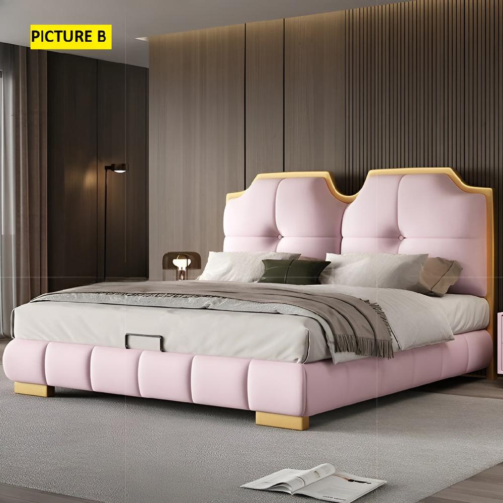 Lixra Luxurious Modern Leather Bed