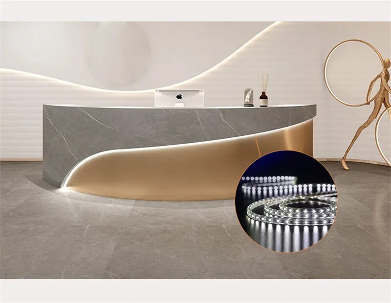 Lixra Luxurious Reception Desk With Led-Light