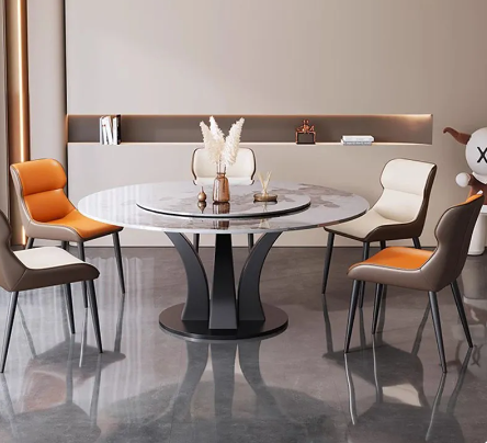 Lixra Luxurious Round Dining Table Set