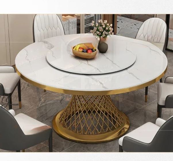 Lixra Luxurious Round Marble Dining Table