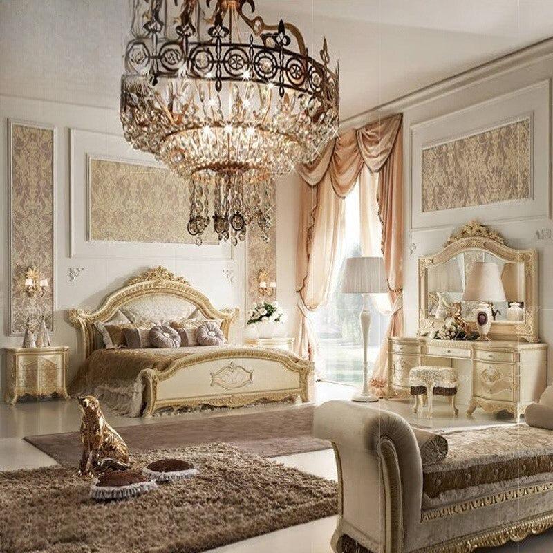 Lixra Luxurious Solid Wood European Dressing Table