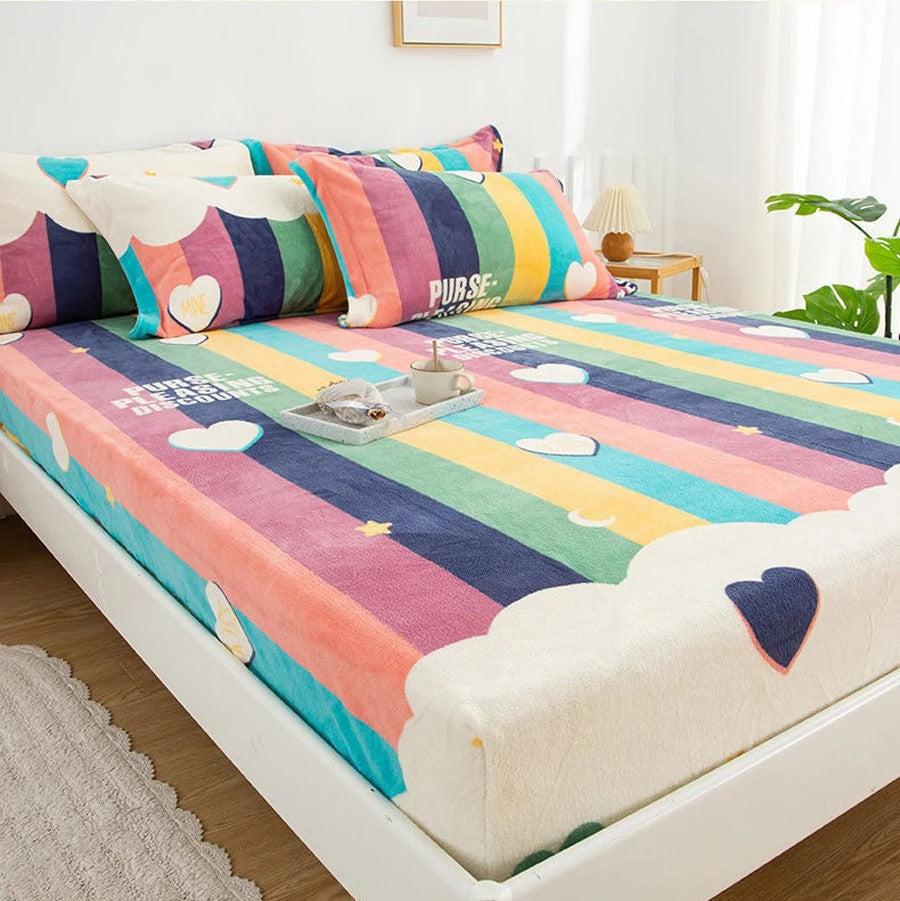 Lixra Luxurious Velvet Double Bed Cover