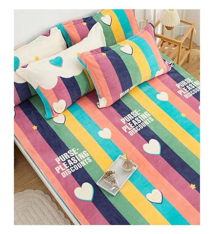 Lixra Luxurious Velvet Double Bed Cover