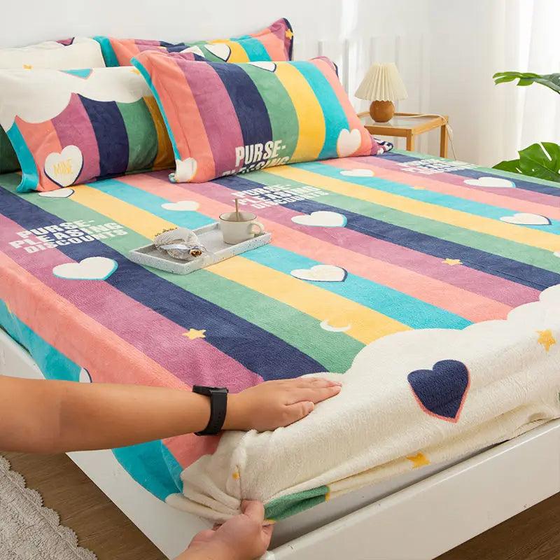 lixra Luxurious Velvet Double Bed Cover