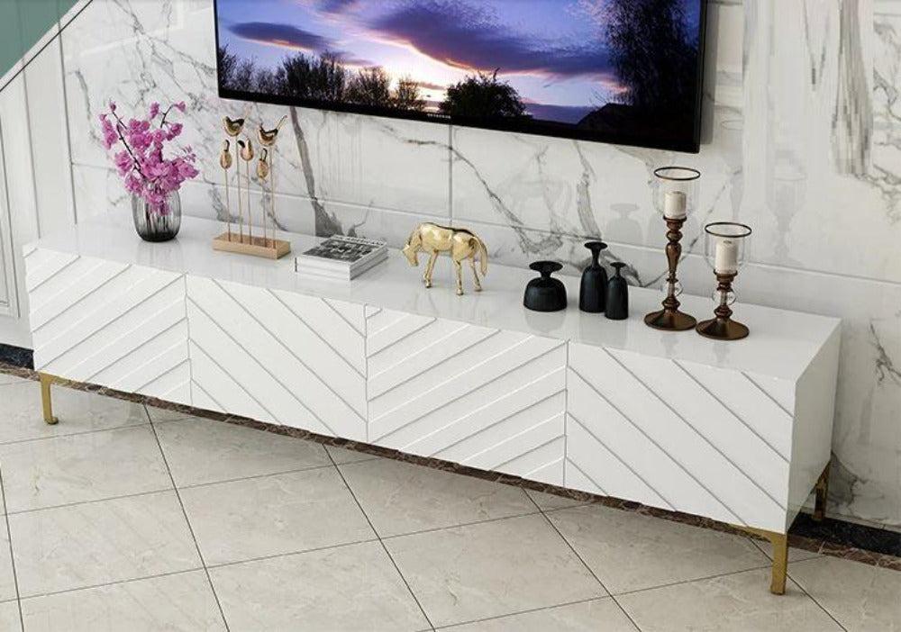 Lixra Luxurious Wood Modern TV Stand