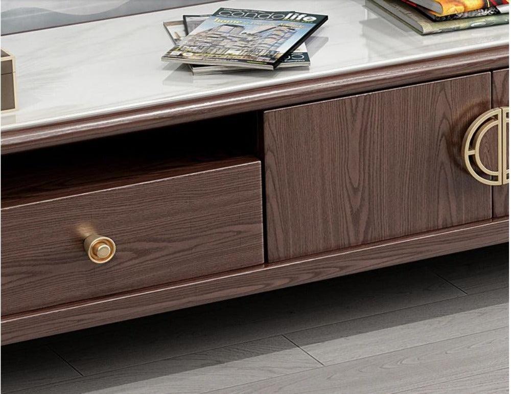 Lixra Luxurious Wooden Construct Modern TV Stand