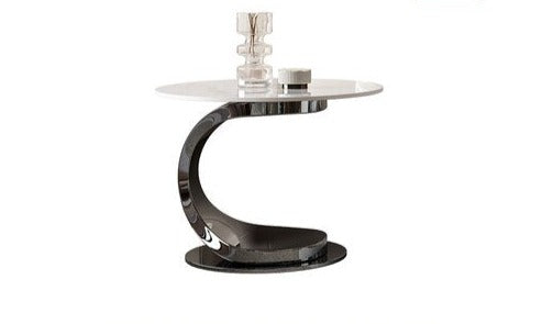 Lixra Luxury Curved Metal Side Table
