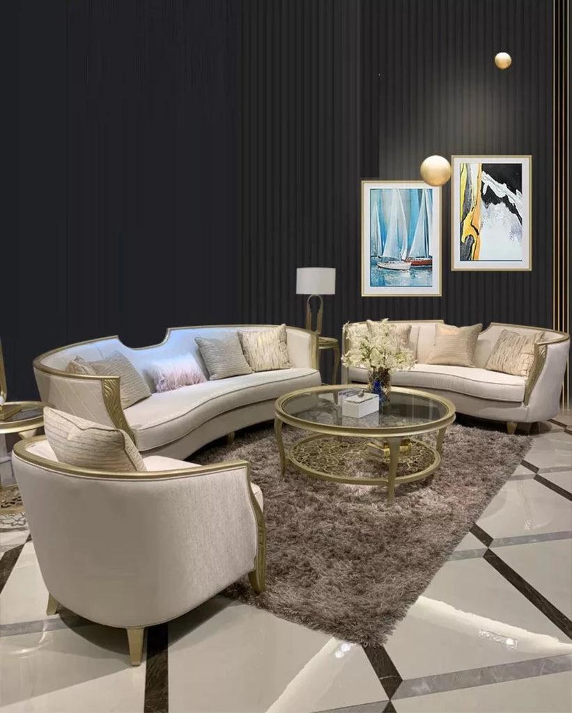 Lixra Luxury Fabric Sofa Set For Living Room