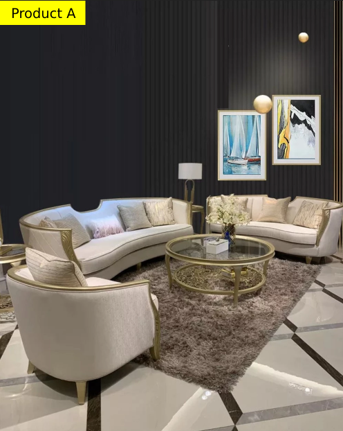 Lixra Luxury Fabric Sofa Set For Living Room