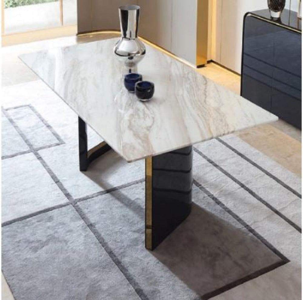 lixra Luxury Rectangular Marble Dining Table