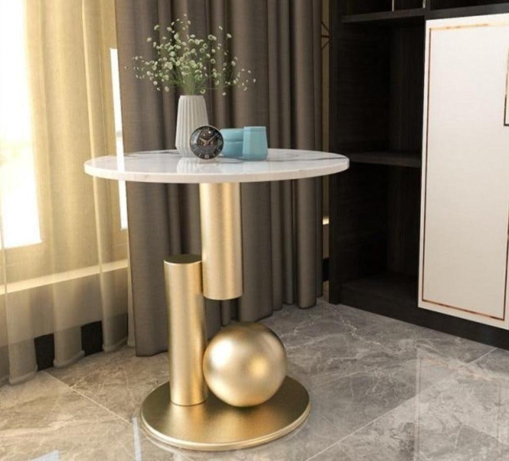 Lixra Luxury Round Marble Side Table