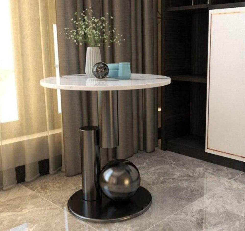 Lixra Luxury Round Marble Side Table