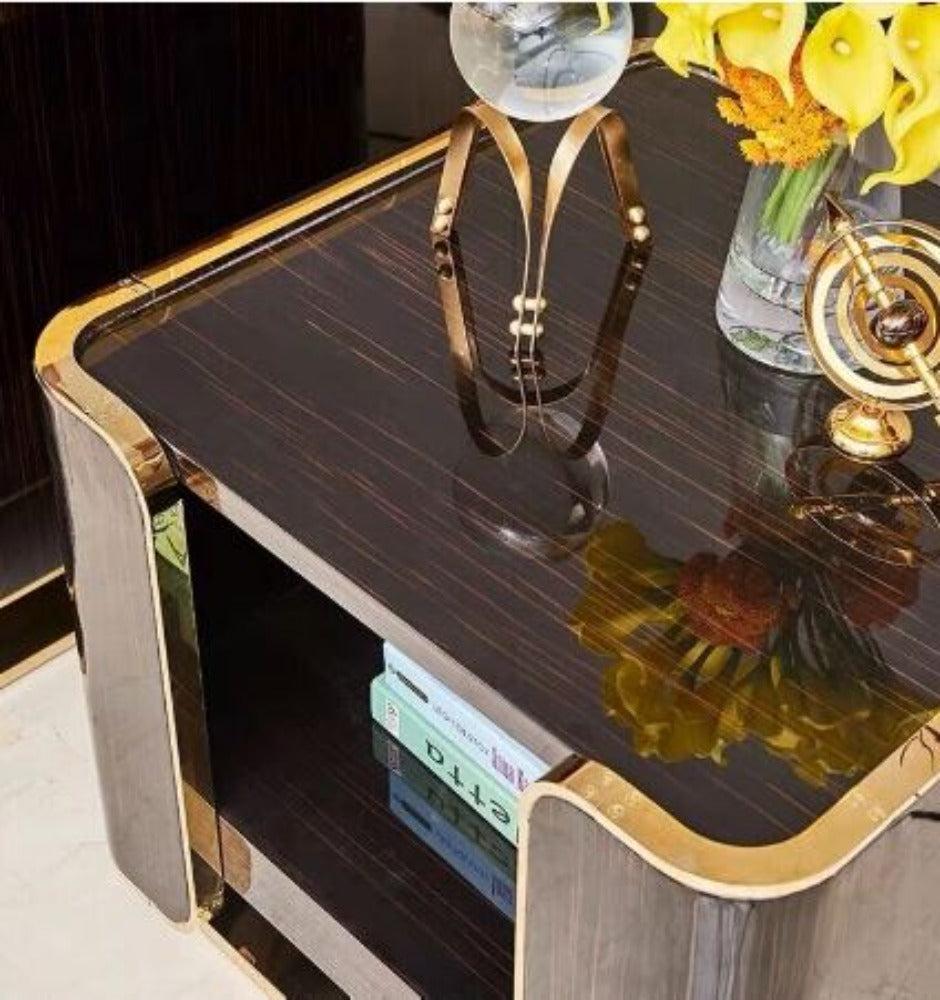 Lixra Luxury Space Saving Wooden Side Table