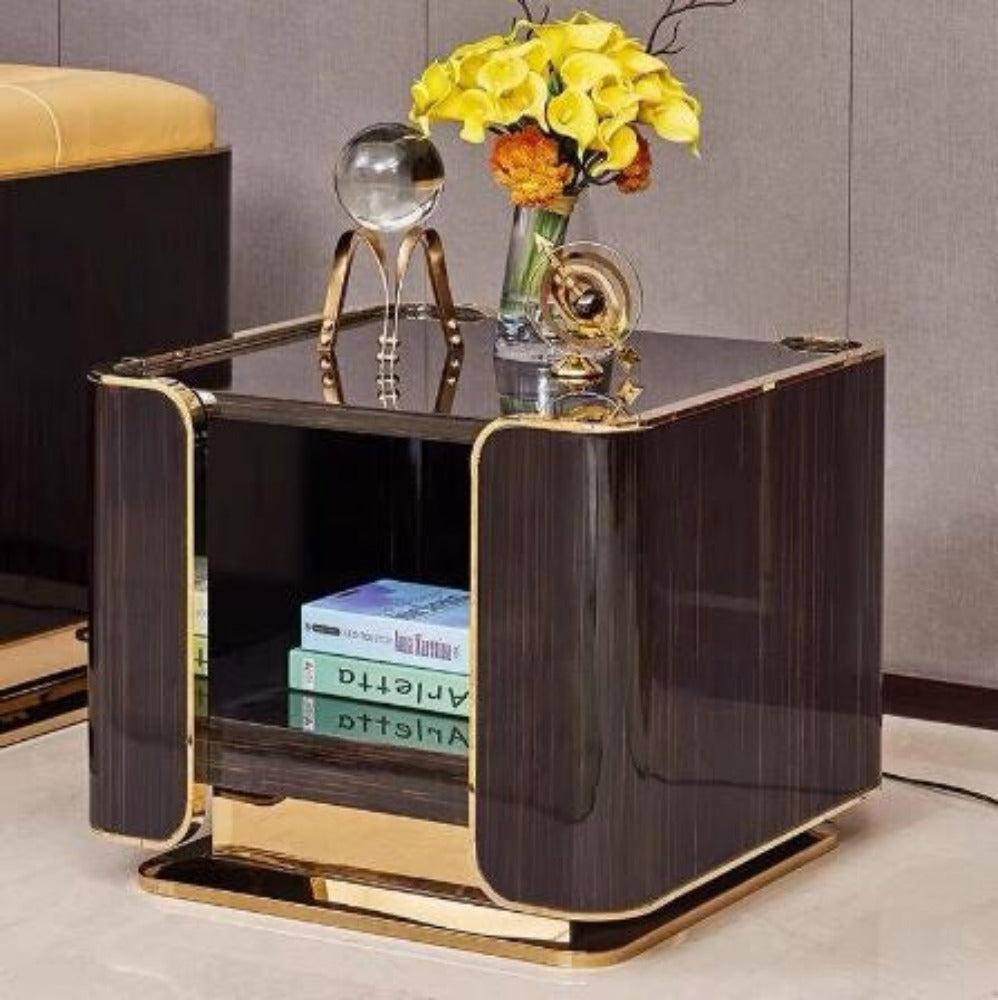 lixra Luxury Space Saving Wooden Side Table
