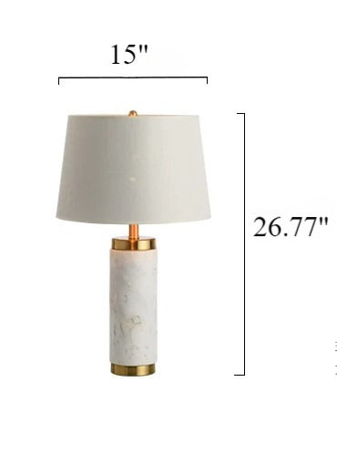 Lixra Luxury White Base LED Table Lamp