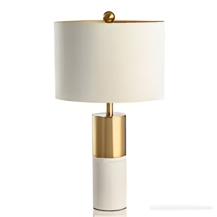 lixra Luxury White Base LED Table Lamp