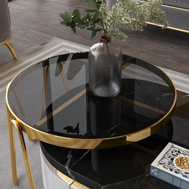 Lixra Magnificent Marble Finish Coffee Table