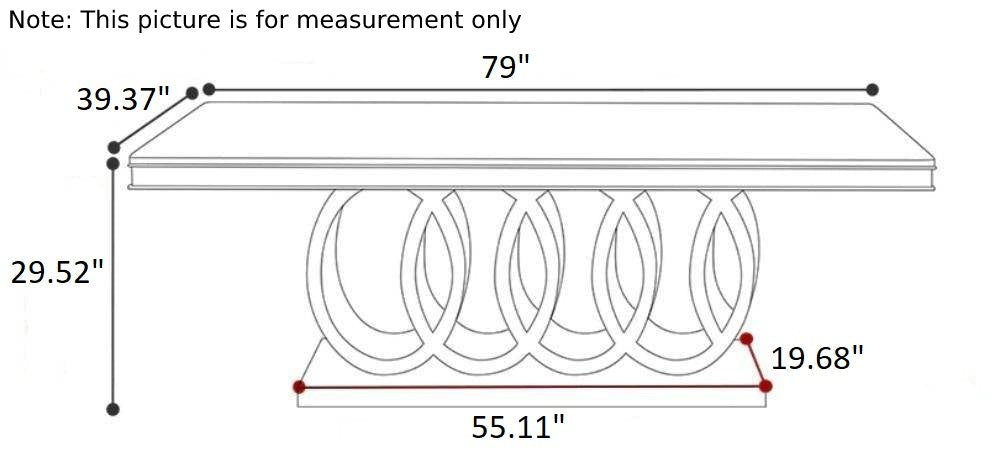 Lixra Magnificent Marble-Top Dining Table Set