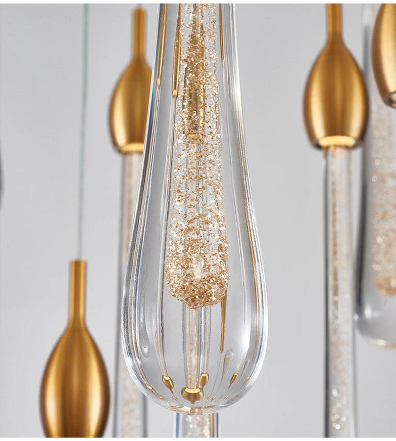 Lixra Magnificent Raindrop Crystal Pendant Light