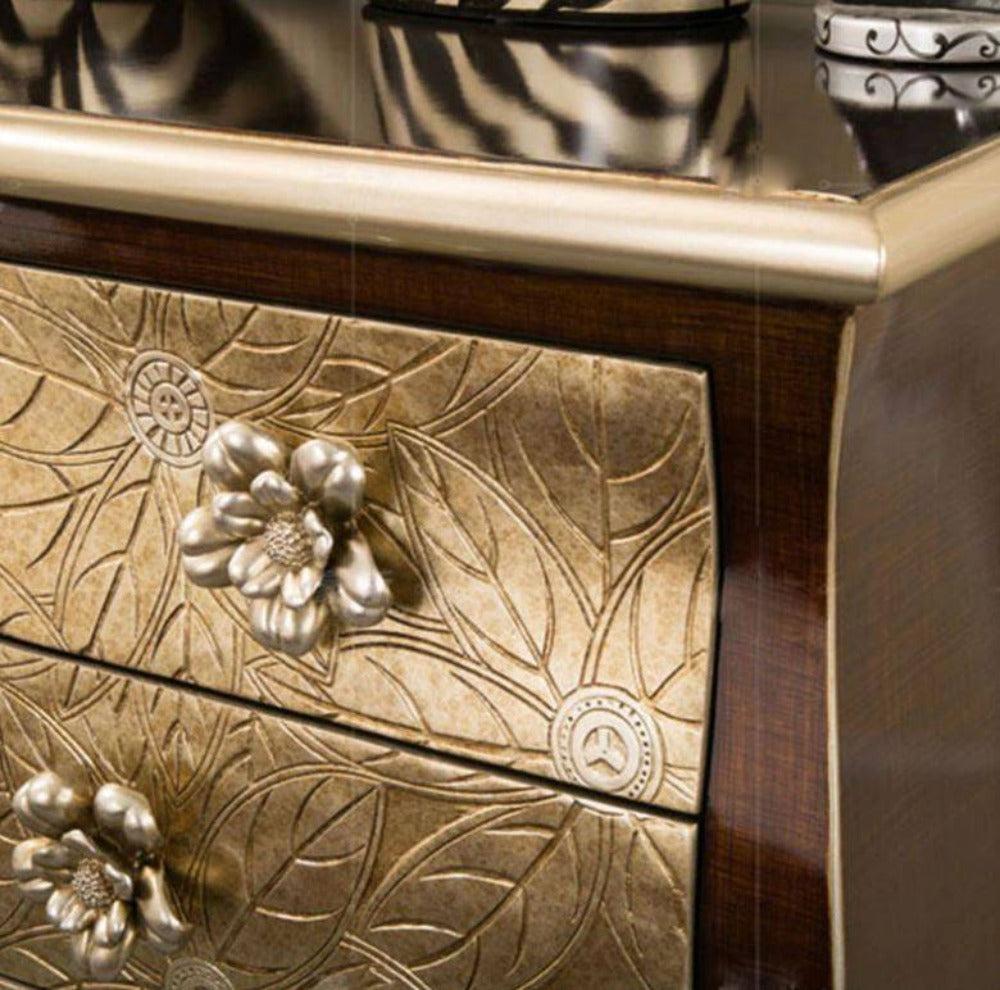 Lixra Majesty Floral Pattern Chest Drawers