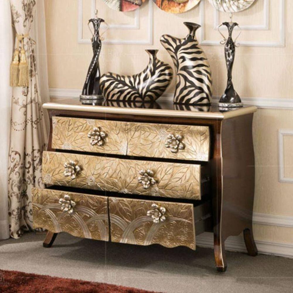 lixra Majesty Floral Pattern Chest Drawers