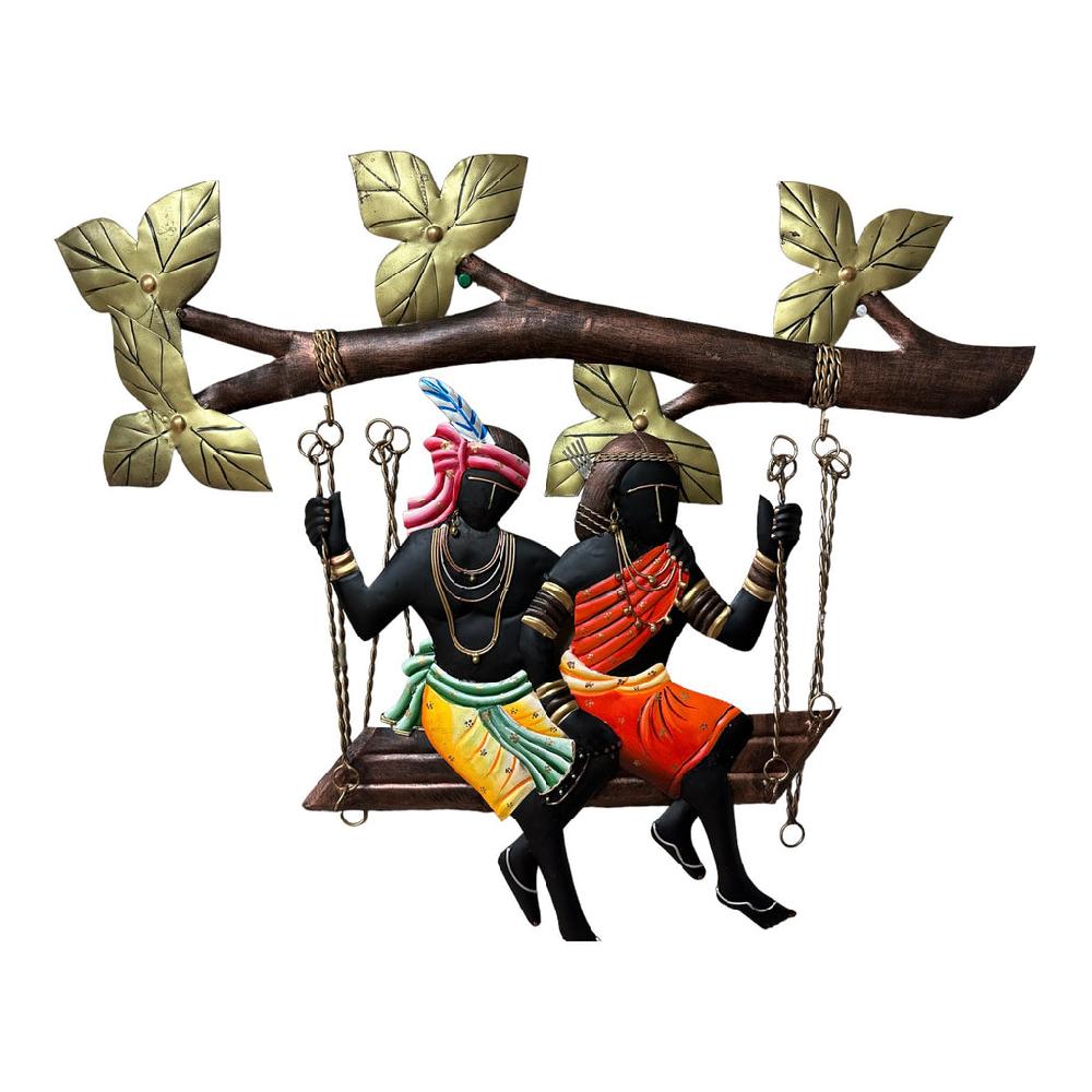 Lixra Male Female Swing Metal Wall Decor