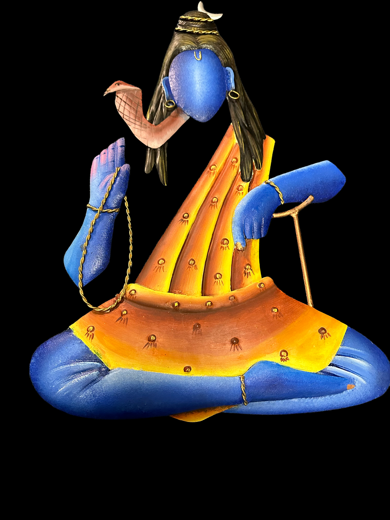 Lixra Meditating Idol Metal Wall Decor