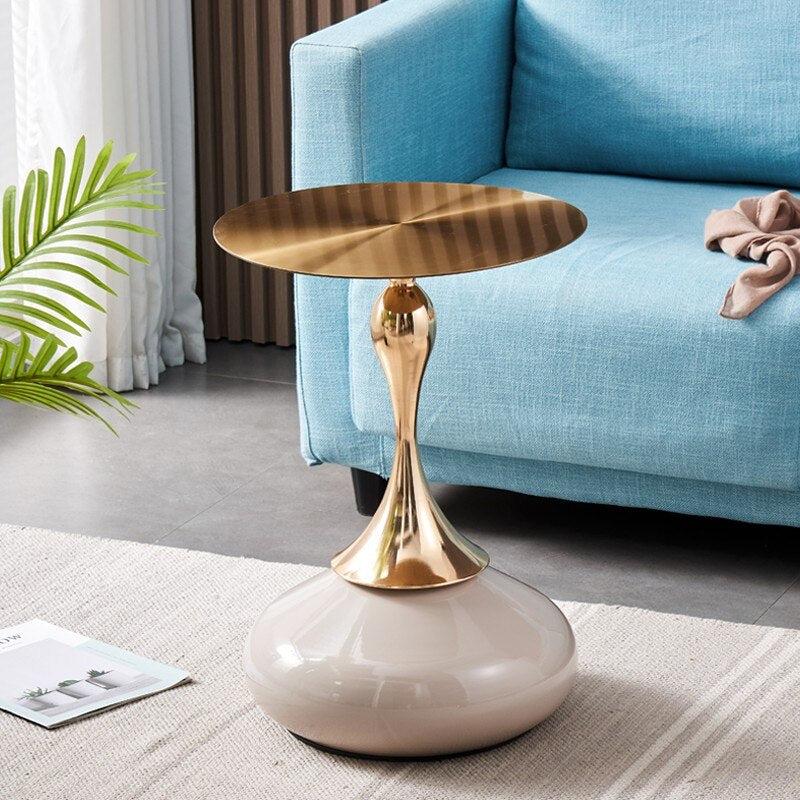 Lixra Metal Top Latest Trend Side Tables