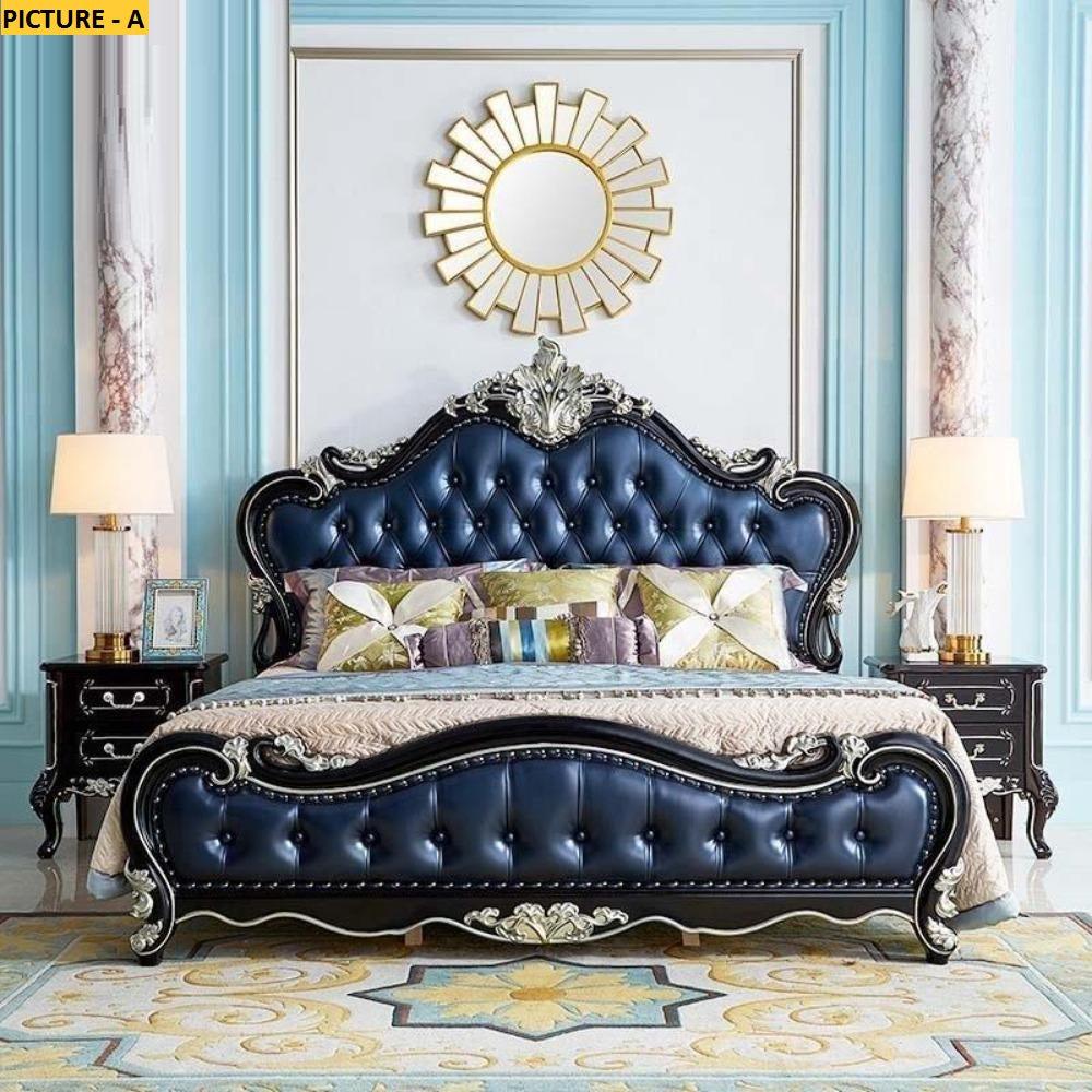 Lixra Milan European Design Tufted Leather Bed
