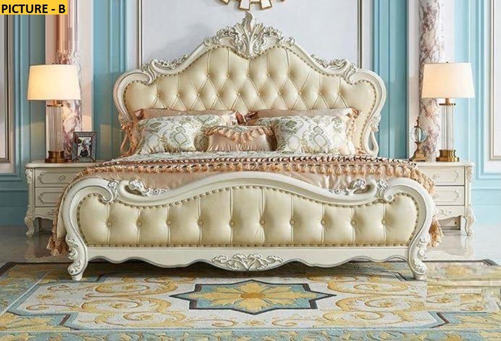 Lixra Milan European Design Tufted Leather Bed