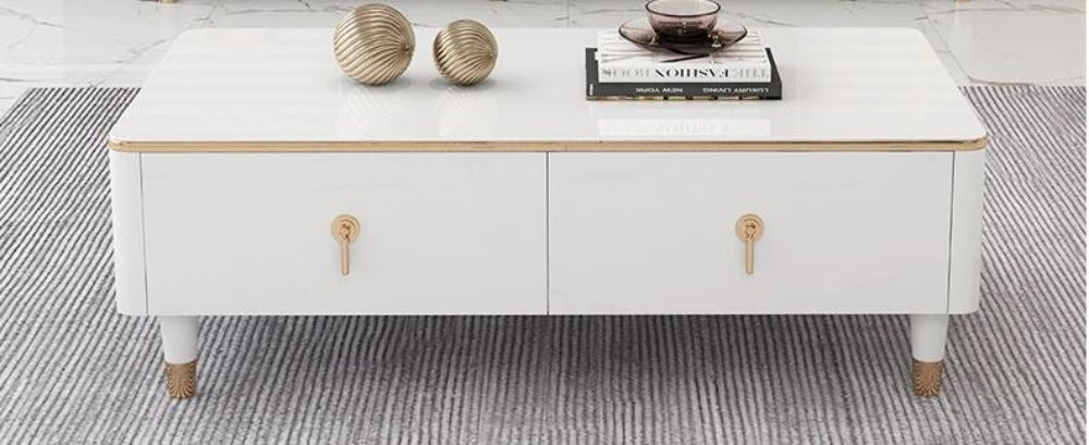 Lixra Minimalist Wooden Finish Coffee Table