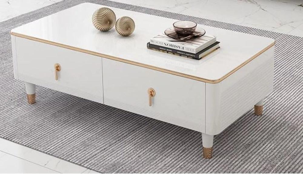 Lixra Minimalist Wooden Finish Coffee Table