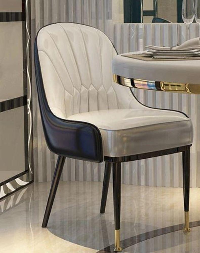 lixra Minimalistic Crystal Marble Dining Table Set
