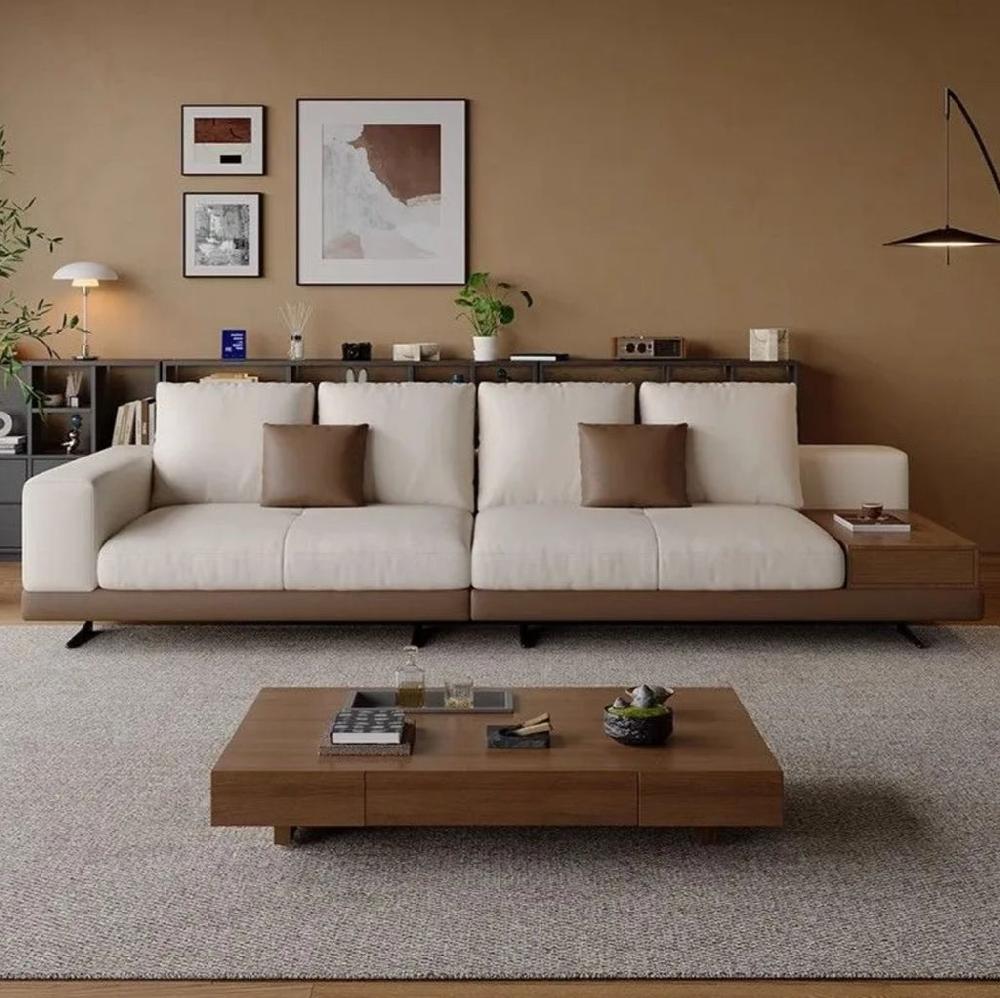 Lixra Minimalistic Leather Sofa Set