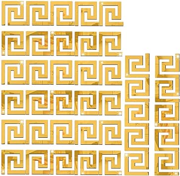 Lixra Mirrored Acrylic Tiles Wall Stickers