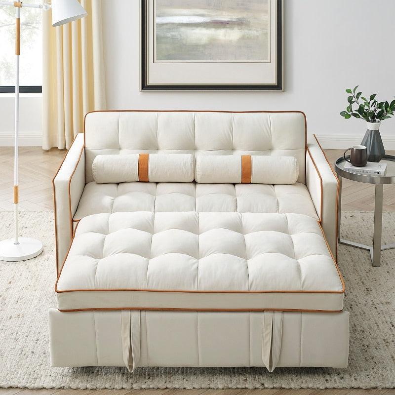 Lixra Modern Adjustable Velvet Sofa Bed