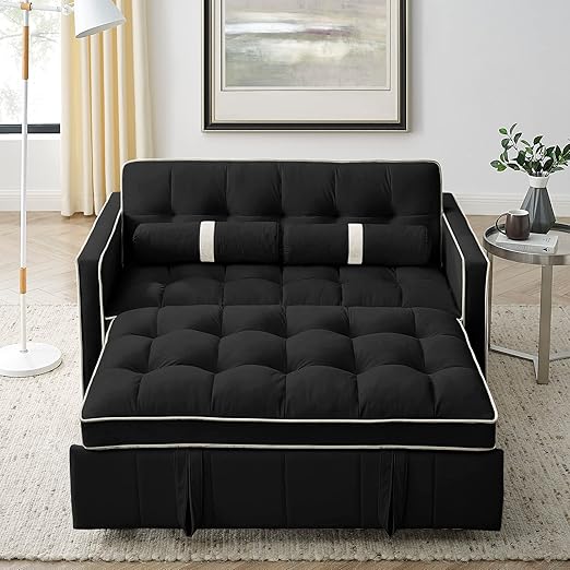 lixra Modern Adjustable Velvet Sofa Bed