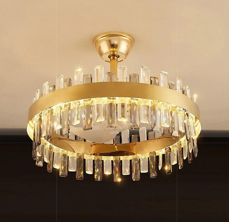 lixra Modern Chandelier Illuminative Ceiling-Fan