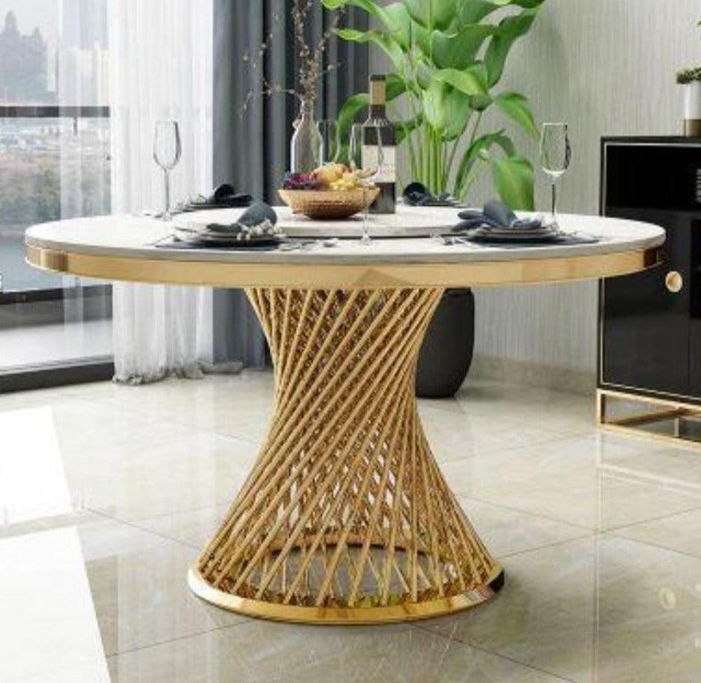 Lixra Modern Classic Marble Dining Table