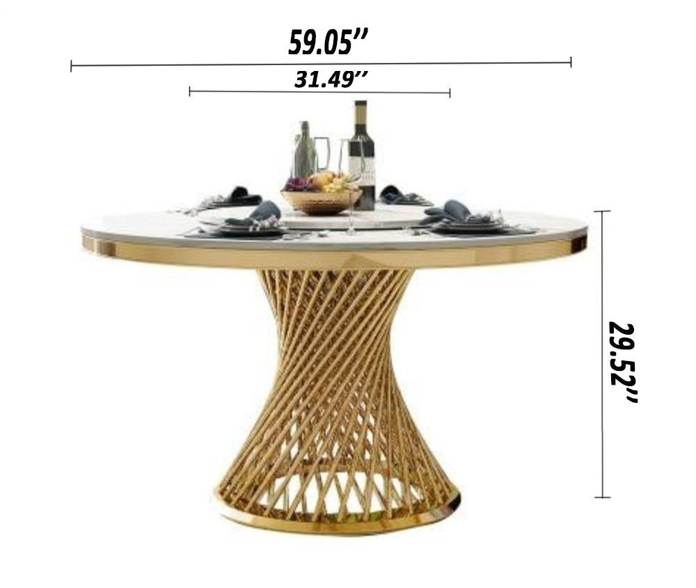 lixra Modern Classic Marble Dining Table
